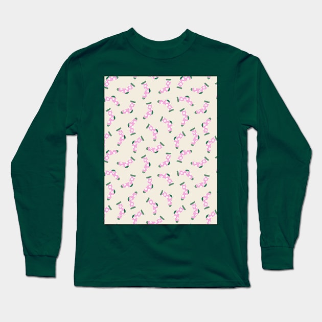 Seamless pattern with lovely socks Long Sleeve T-Shirt by DanielK